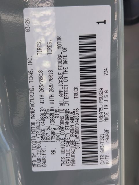 2026 Toyota Tundra SR5