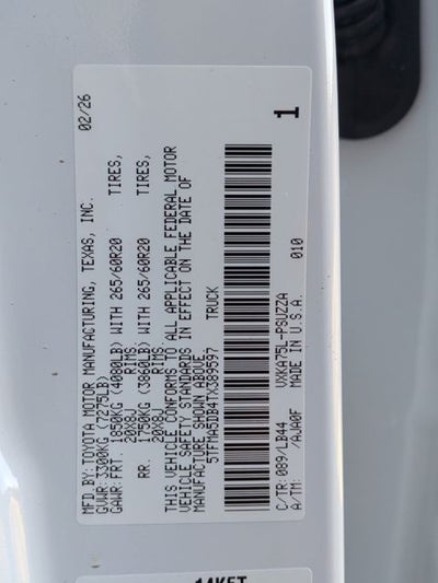 2026 Toyota Tundra 1794 Edition