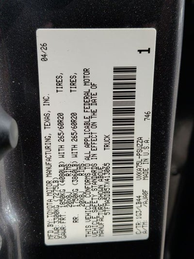 2026 Toyota Tundra 1794 Edition