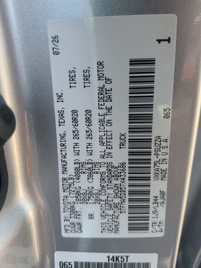 2026 Toyota Tundra 1794 Edition