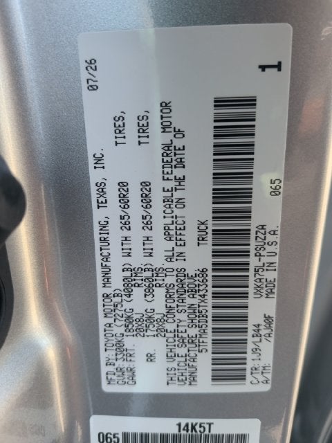 2026 Toyota Tundra 1794 Edition