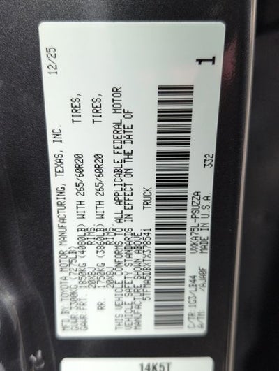 2026 Toyota Tundra 1794 Edition