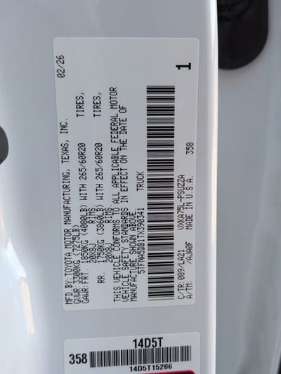 2026 Toyota Tundra Platinum