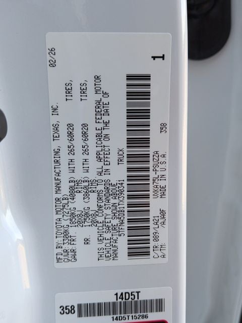 2026 Toyota Tundra Platinum