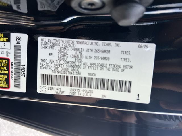 2026 Toyota Tundra Platinum