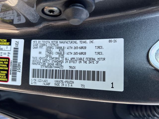 2026 Toyota Tundra Platinum