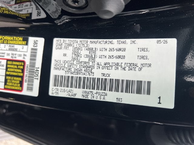 2026 Toyota Tundra Platinum