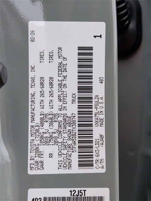 2026 Toyota Tundra Limited