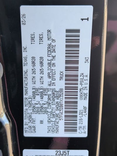 2026 Toyota Tundra i-FORCE MAX Tundra Limited
