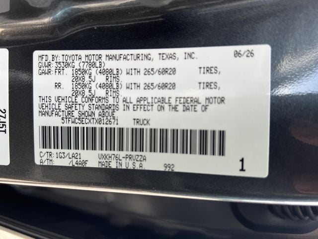 2026 Toyota Tundra i-FORCE MAX Tundra Platinum