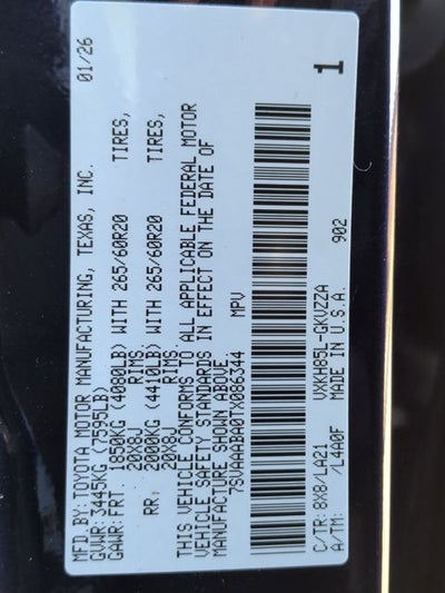 2026 Toyota Sequoia Platinum