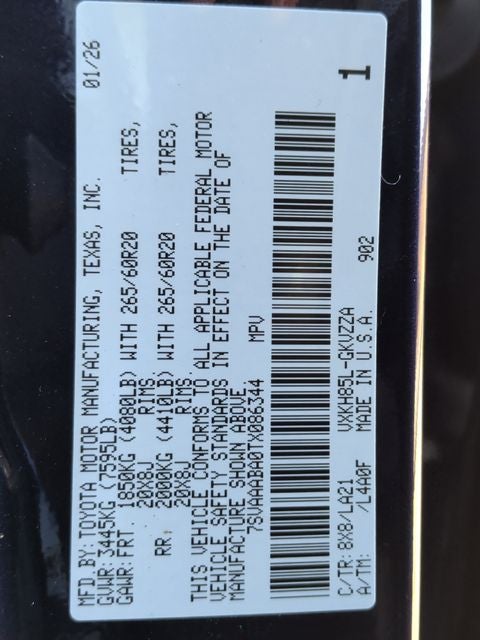 2026 Toyota Sequoia Platinum