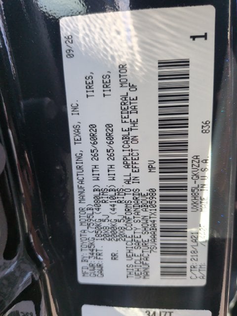 2026 Toyota Sequoia Platinum
