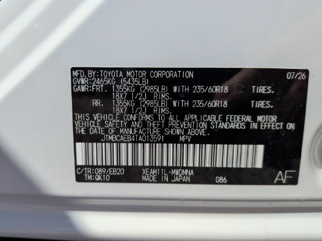 2026 Toyota bZ XLE