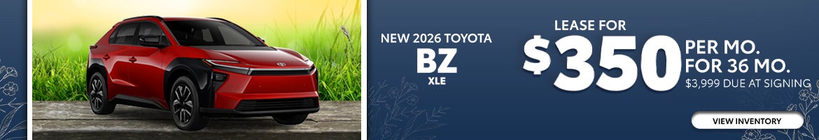 New 2026 Toyota bZ XLE at Wyatt Johnson Toyota