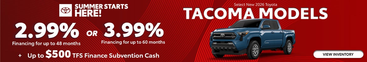Select New 2026 Toyota Tacoma Models