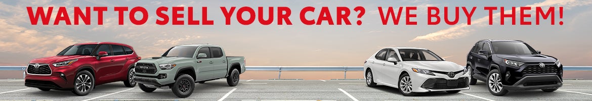 Want to sell your car? We buy them!