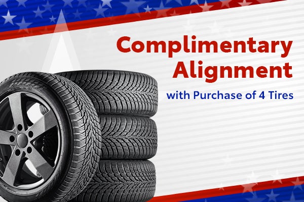 Complimentary Alignment with Purchase of 4 Tires