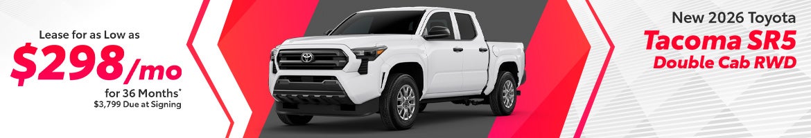 Lease a 2026 Toyota Tacoma for $298/month – Clarksville, TN