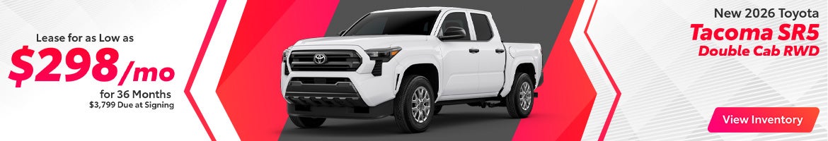 Lease a 2026 Toyota Tacoma for $298/month – Clarksville, TN