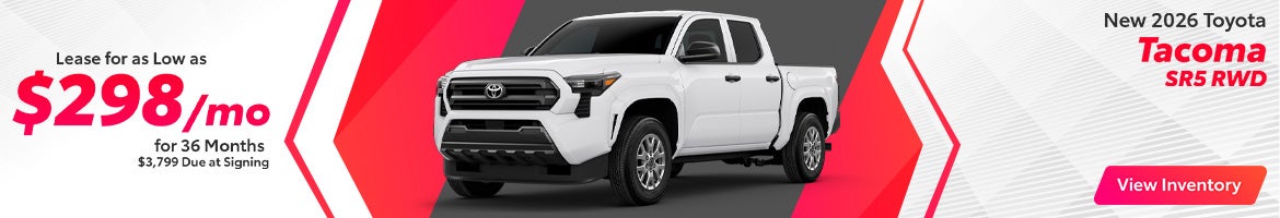 Lease a 2026 Toyota Tacoma for $298/month – Clarksville, TN
