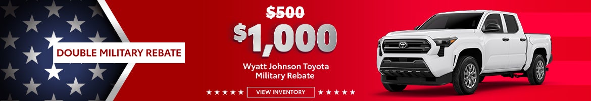Double Military Rebate 